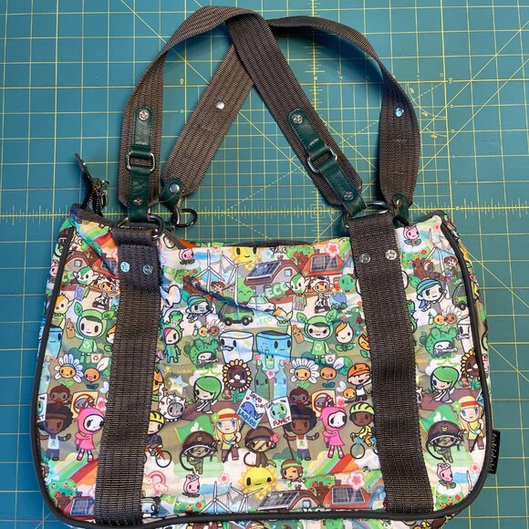 Tokidoki Eco Mondo/Living Green Mascots Shoulder Tote Handbag Purse - Picture 2 of 4